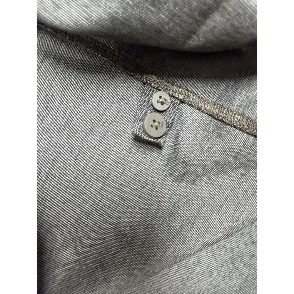 Lululemon Shirt Men M* (40") Gray Commission L/S Button Stretch Live In Practice - Picture 6 of 12